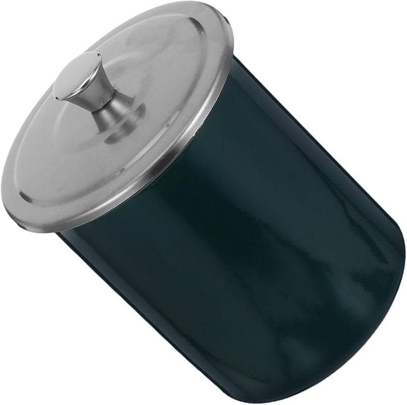 منفضة سجائر من الفولاذ المقاوم للصدأ مقاومة للرياح وخالية من الدخان للاستخدام في الهواء الطلق والشرفات والمنزل والمكتب والداخلية - Image 1